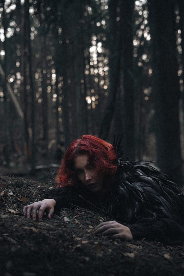 A portrait held against the day's last colour and gathering darkness, catalog number 74, from the Twilight Portraits series