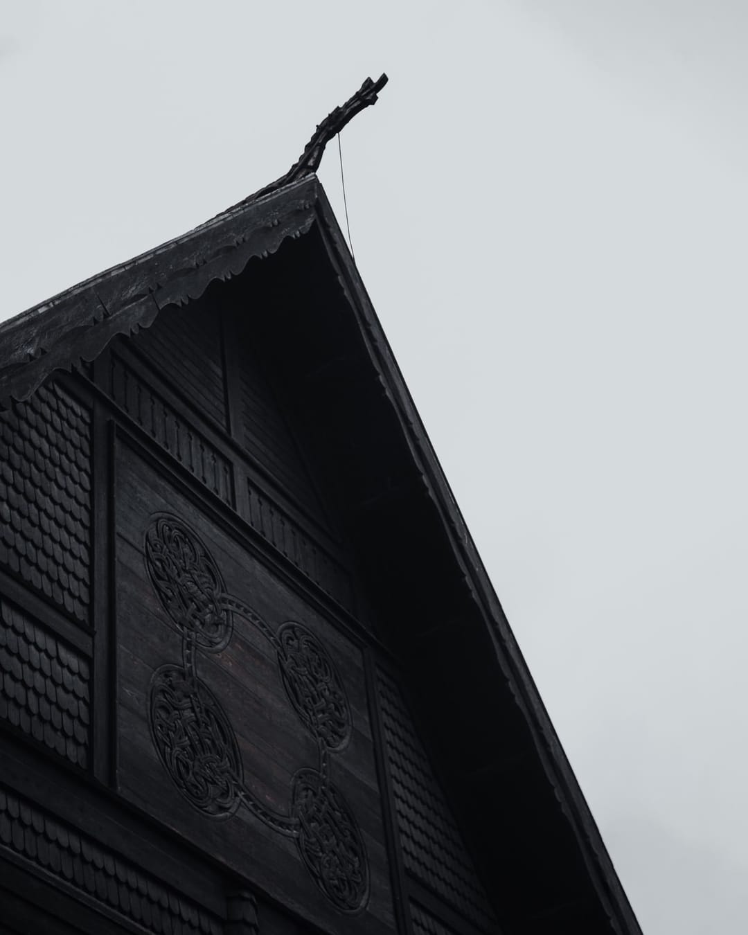 Timber architecture, ornament and changing light at a stave church, catalog number 29, from the Stave Churches collection