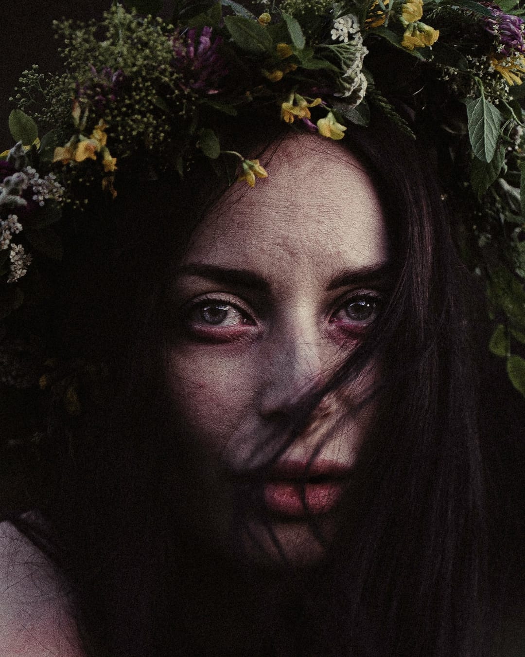 A portrait held against the day's last colour and gathering darkness, catalog number 25, from the Twilight Portraits series