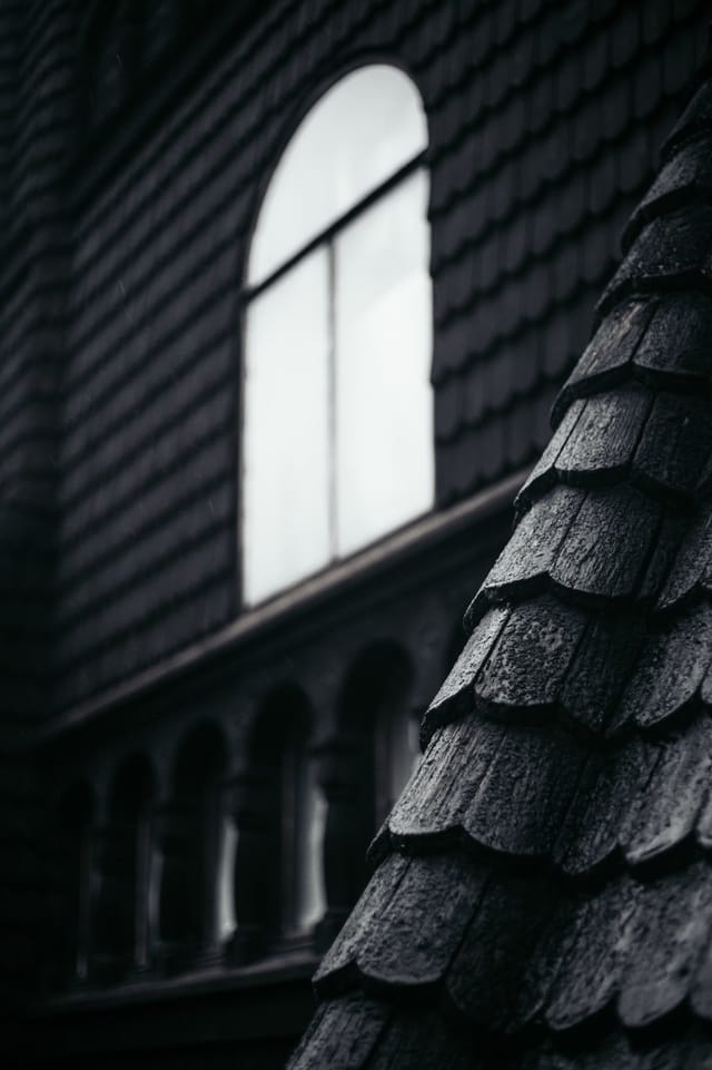 Timber architecture, ornament and changing light at a stave church, catalog number 38, from the Stave Churches collection
