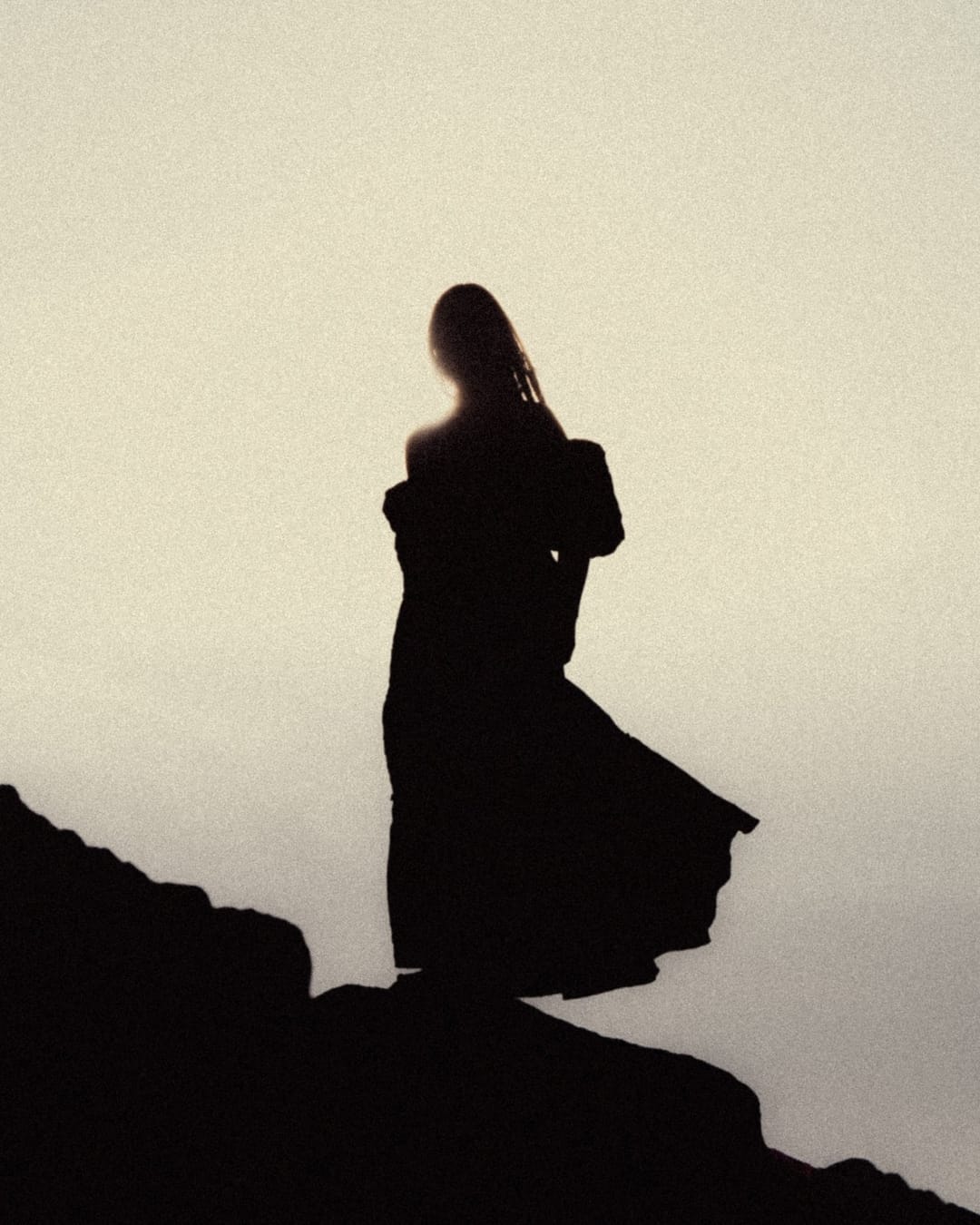 A portrait held against the day's last colour and gathering darkness, catalog number 22, from the Twilight Portraits series