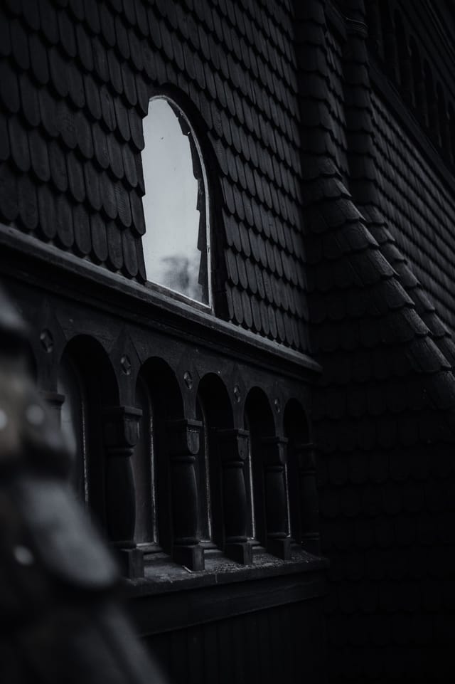 Timber architecture, ornament and changing light at a stave church, catalog number 3, from the Stave Churches collection
