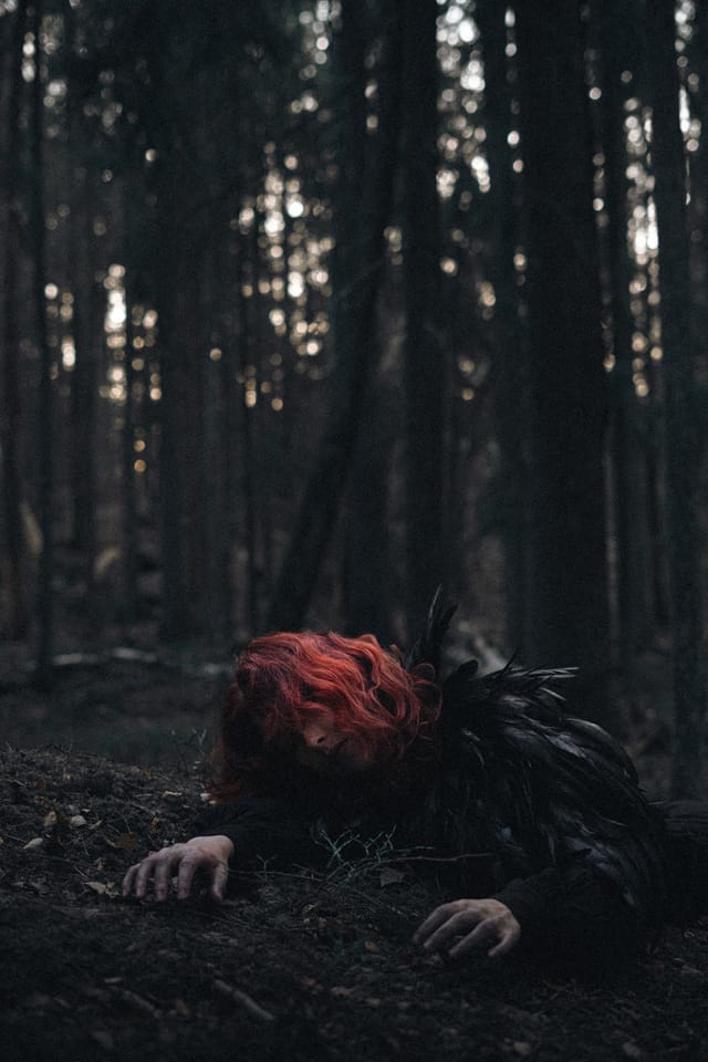 A portrait held against the day's last colour and gathering darkness, catalog number 63, from the Twilight Portraits series