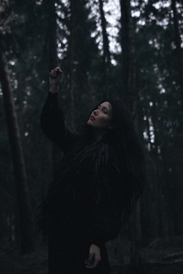 A portrait held against the day's last colour and gathering darkness, catalog number 49, from the Twilight Portraits series