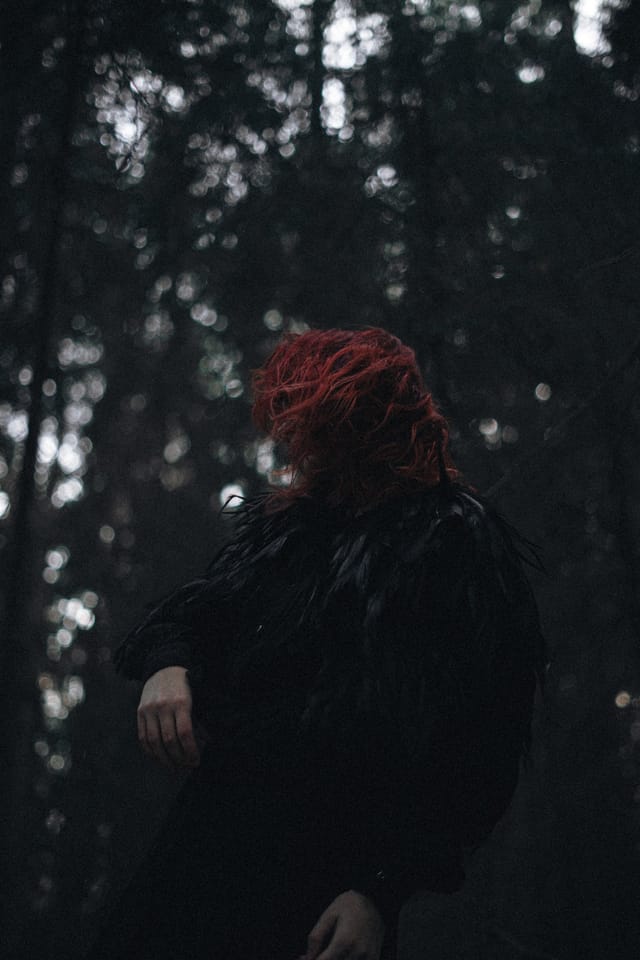 A portrait held against the day's last colour and gathering darkness, catalog number 27, from the Twilight Portraits series