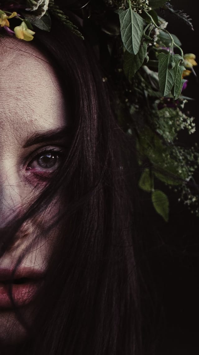 A portrait held against the day's last colour and gathering darkness, catalog number 32, from the Twilight Portraits series